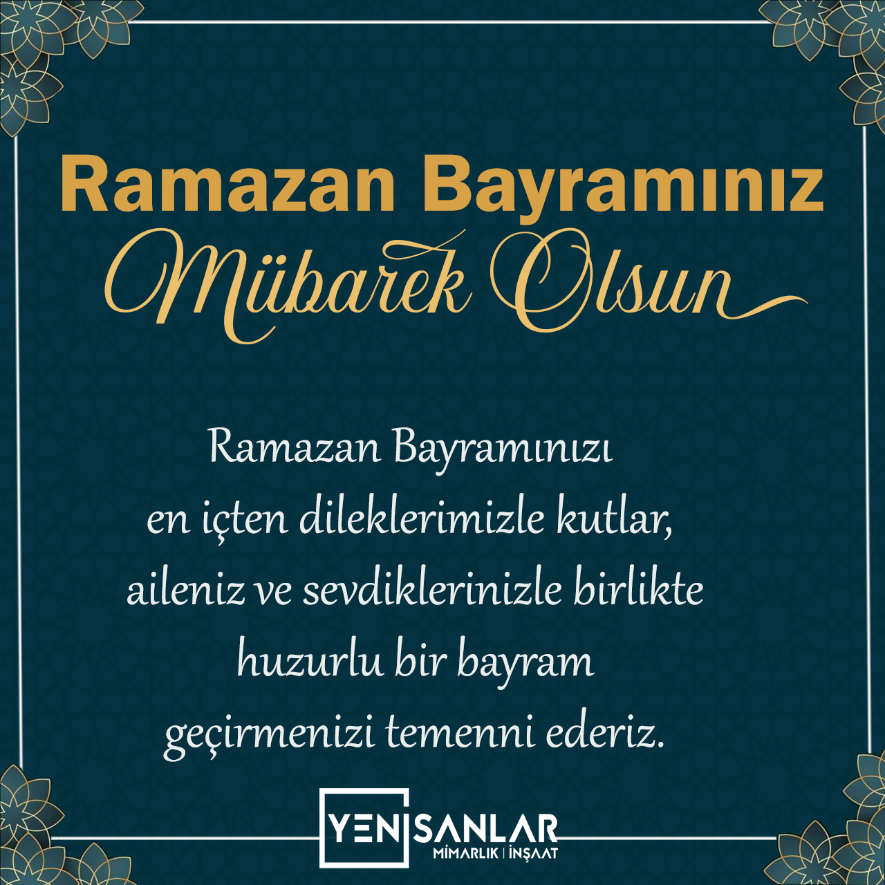 Ramazan Bayramınız Kutlu Olsun